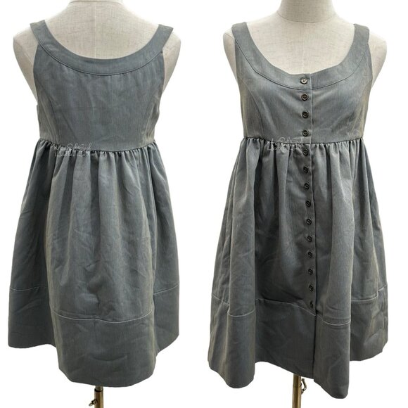 Hawks Empire Waist Button Front Sleeveless Dress Size Small - Picture 7 of 7